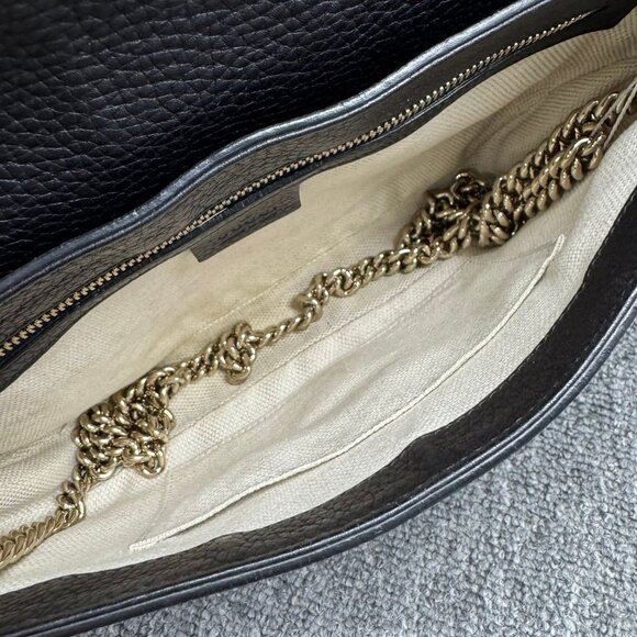 GUCCI Soho Black Leather Shoulder Bag 688-082125 - Picture 12 of 12